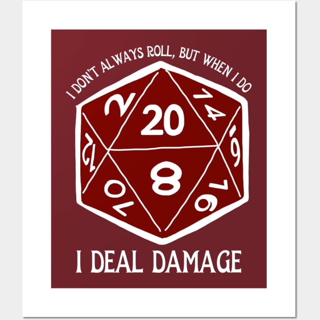 Deal Damage Wall Art by Whitelaw Comics